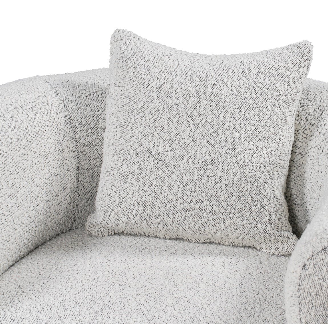 Sierra Accent Chair - Gray Boucle - The Furnishery