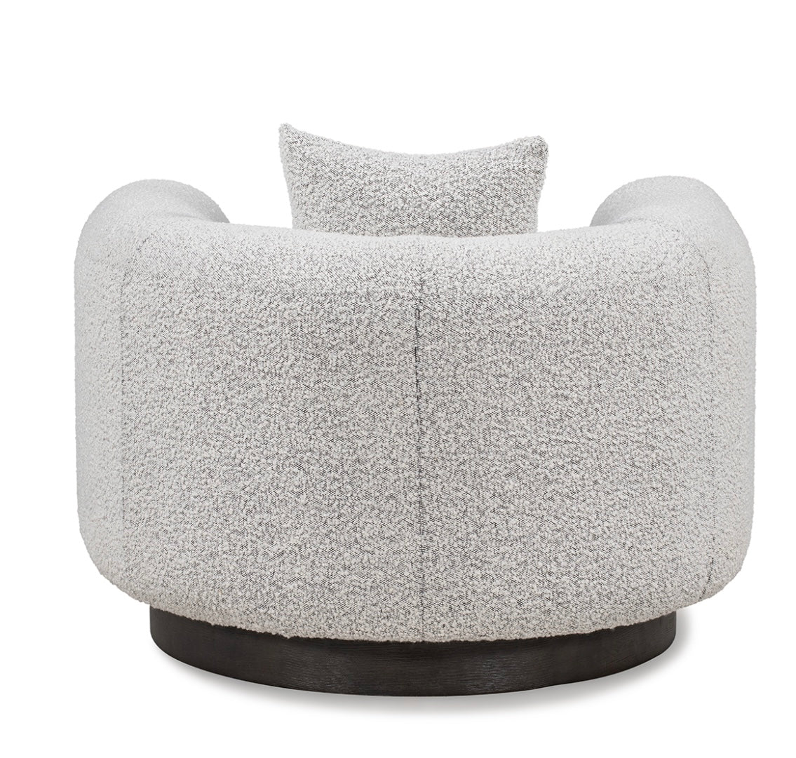 Sierra Accent Chair - Gray Boucle - The Furnishery