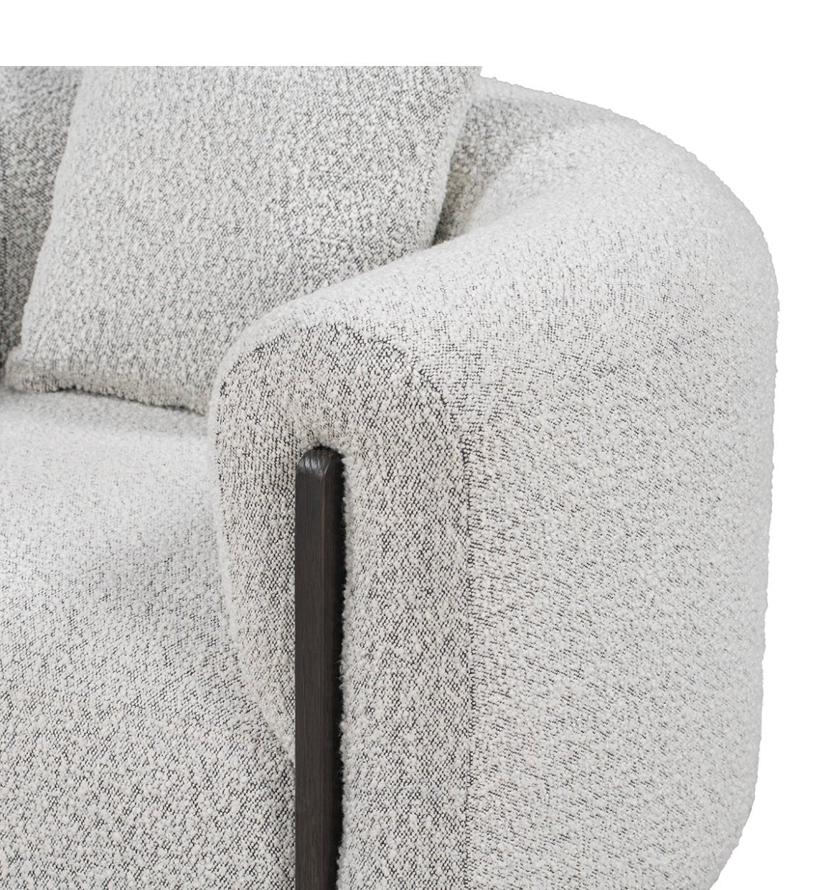 Sierra Accent Chair - Gray Boucle - The Furnishery