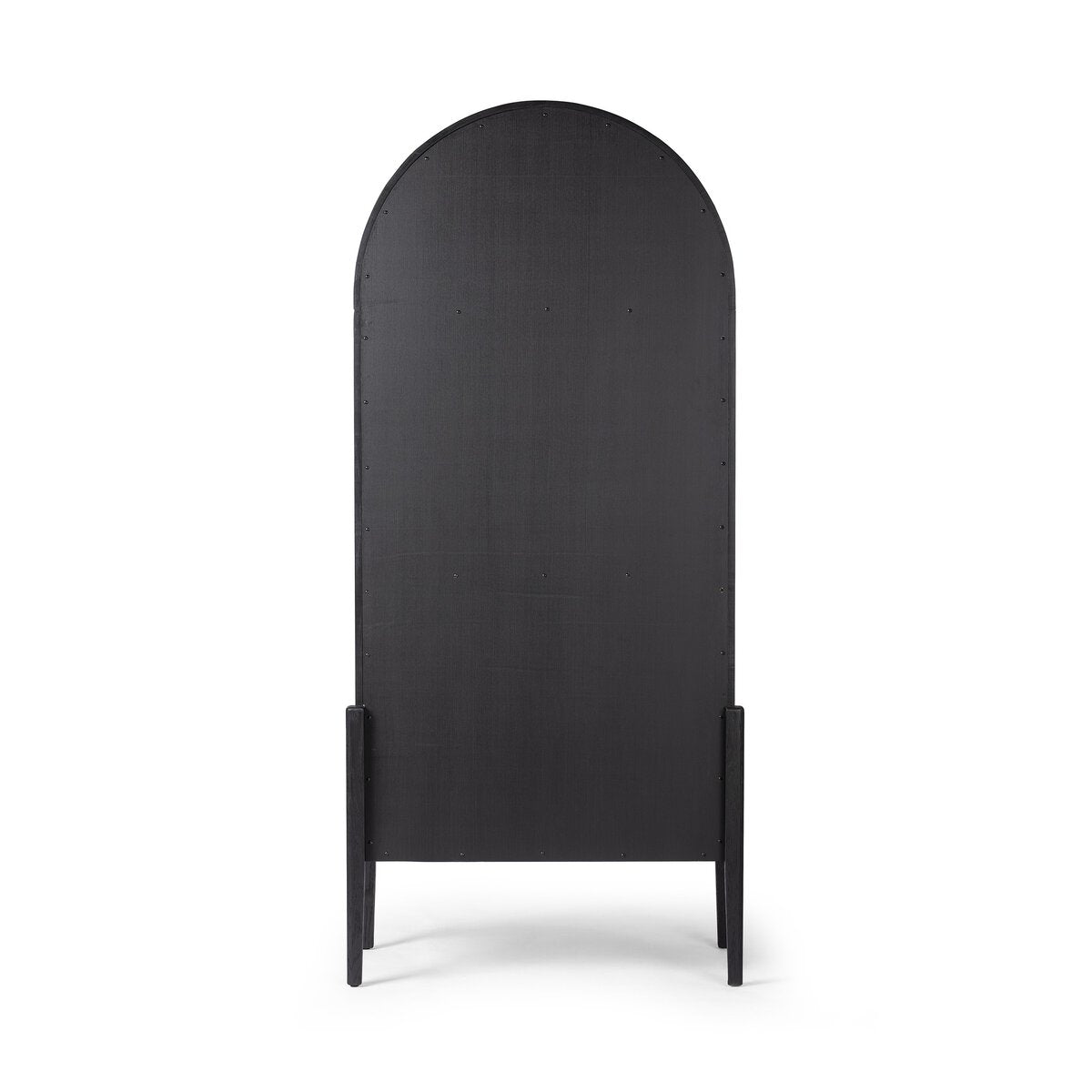 Tolle Bookcase - Drifted Matte Black with Black Shelves - The Furnishery