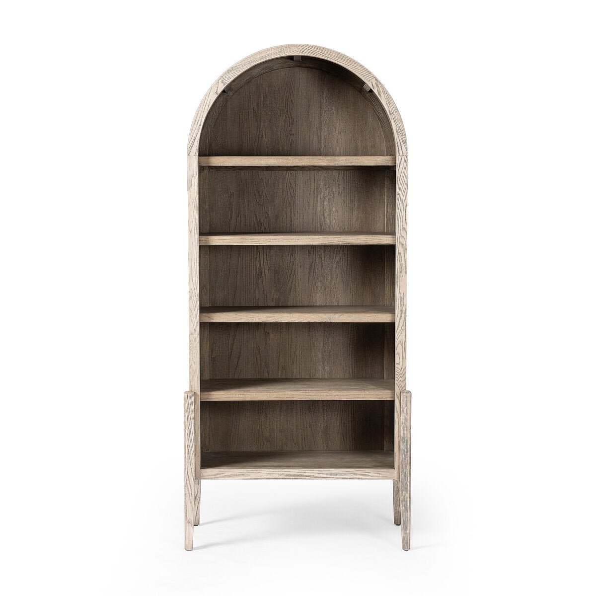 Tolle Bookcase - Rustic White Solid - The Furnishery