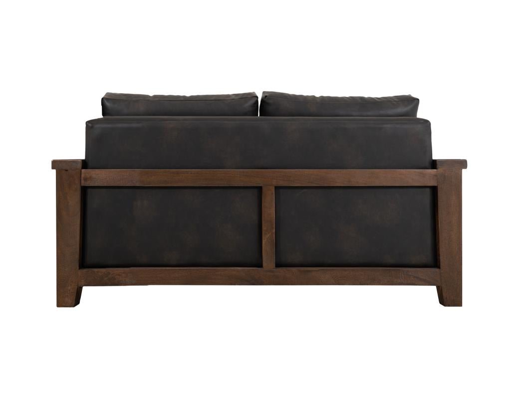 Walnut 65” 2 Cushion Sofa - The Furnishery
