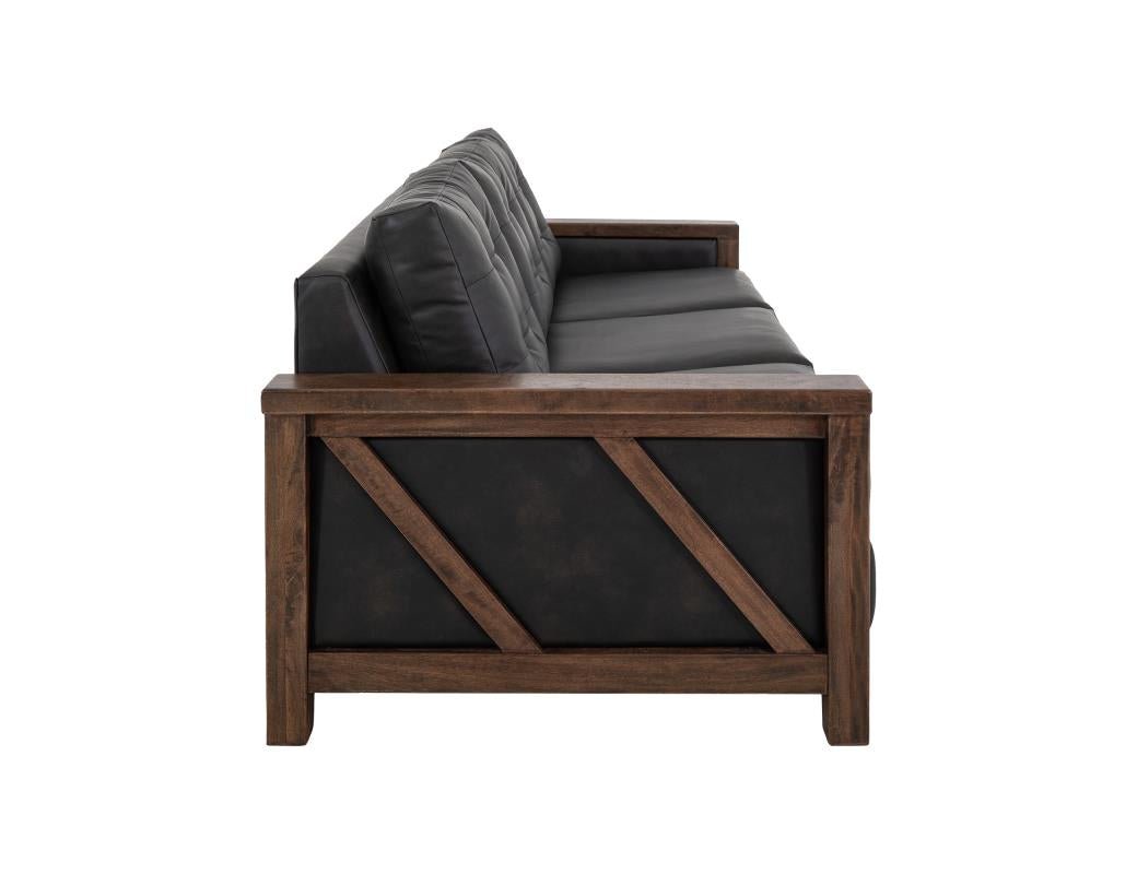 Walnut 65” 2 Cushion Sofa - The Furnishery