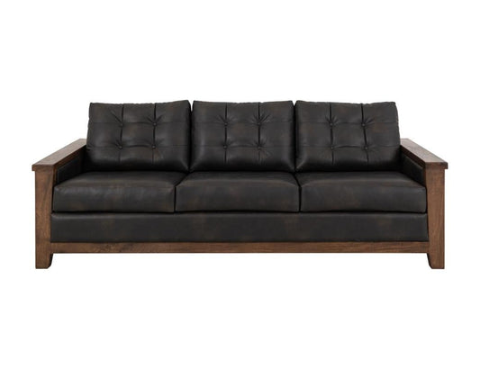 Walnut 94” 3 Cushion Sofa - The Furnishery