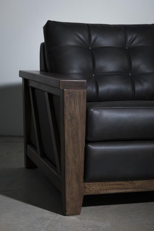 Walnut 94” 3 Cushion Sofa - The Furnishery