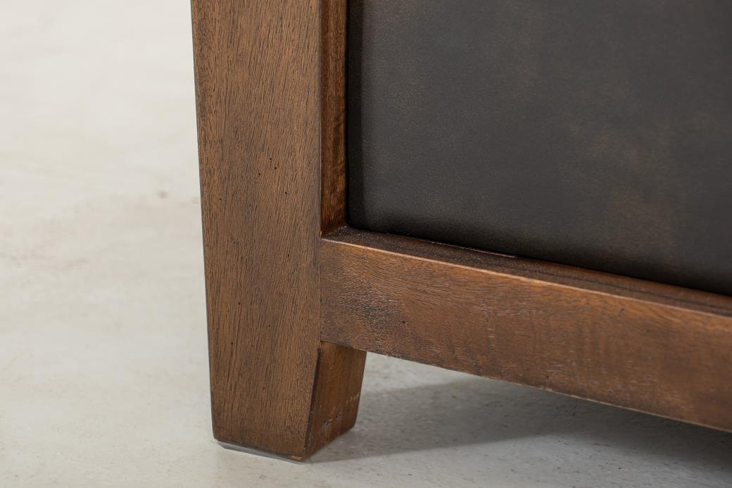 Walnut 94” 3 Cushion Sofa - The Furnishery