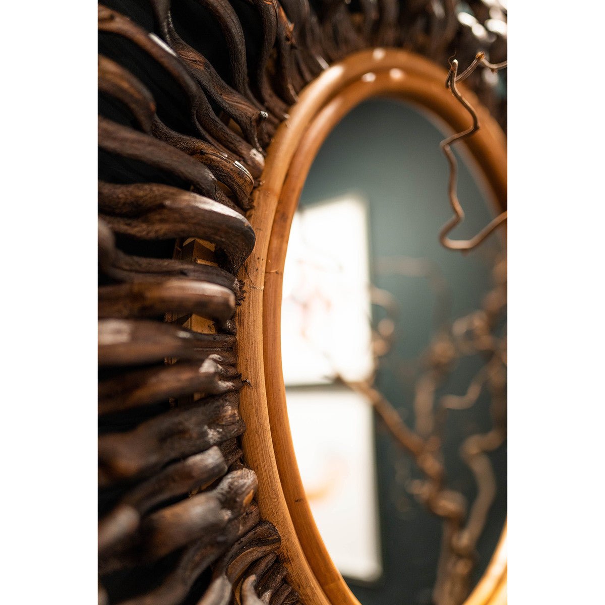 47" Maita Round Mirror - The Furnishery