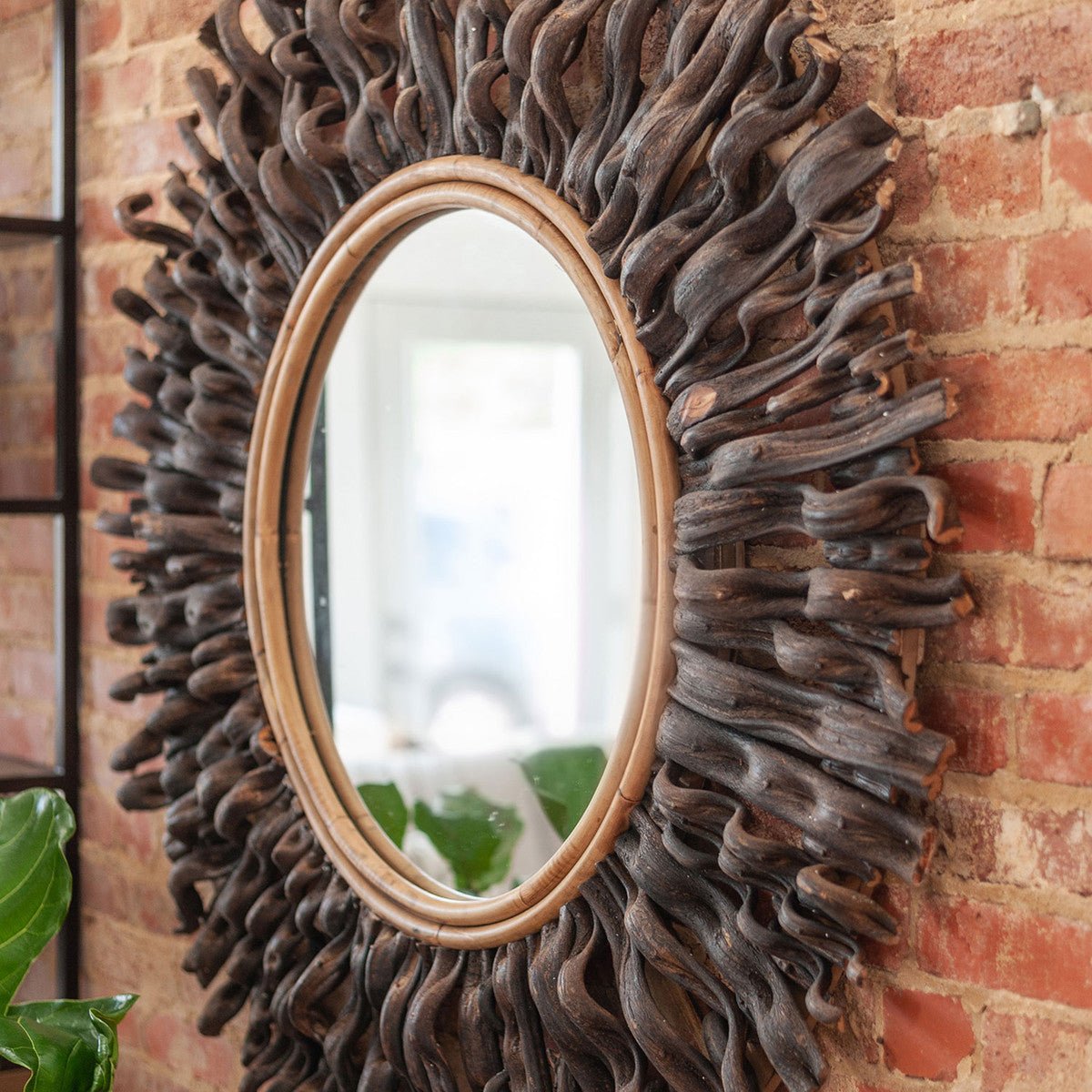 47" Maita Round Mirror - The Furnishery