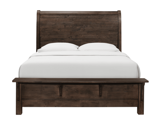 Asher Hill Sleigh Bed - The Furnishery