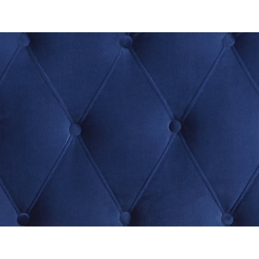 Aurora Tufted Upholstered Bed - Navy - The Furnishery