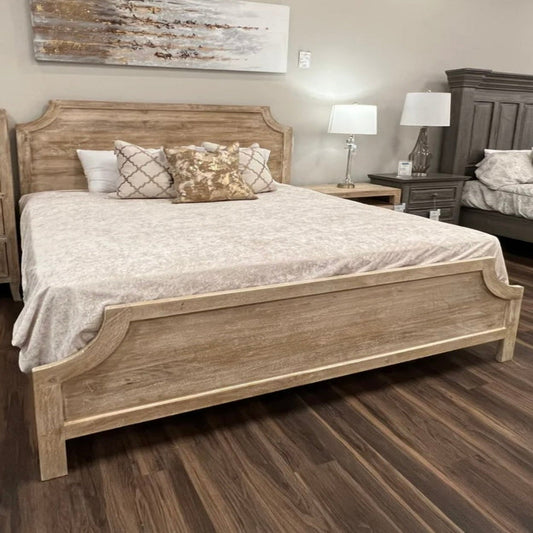 Fia King Bed - Sand - The Furnishery