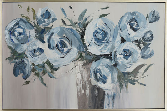 Fleury Bleues - Oil Painting - 46" x 70" - The Furnishery