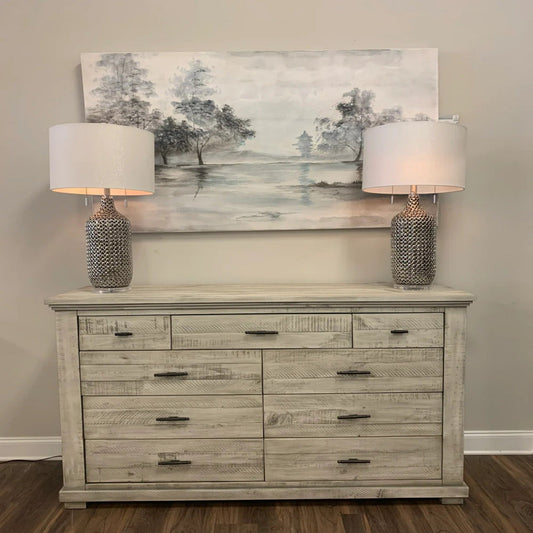 Halle 9 Drawer Dresser - Country Gray - The Furnishery