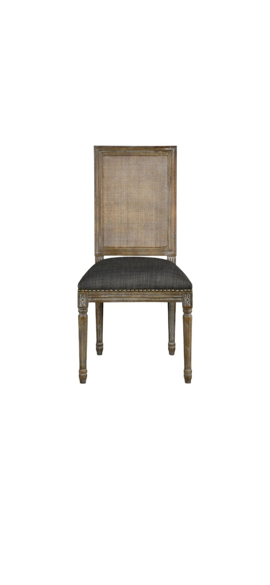 Harrison Square Side Chair W/Cane (Urban Bank) - The Furnishery