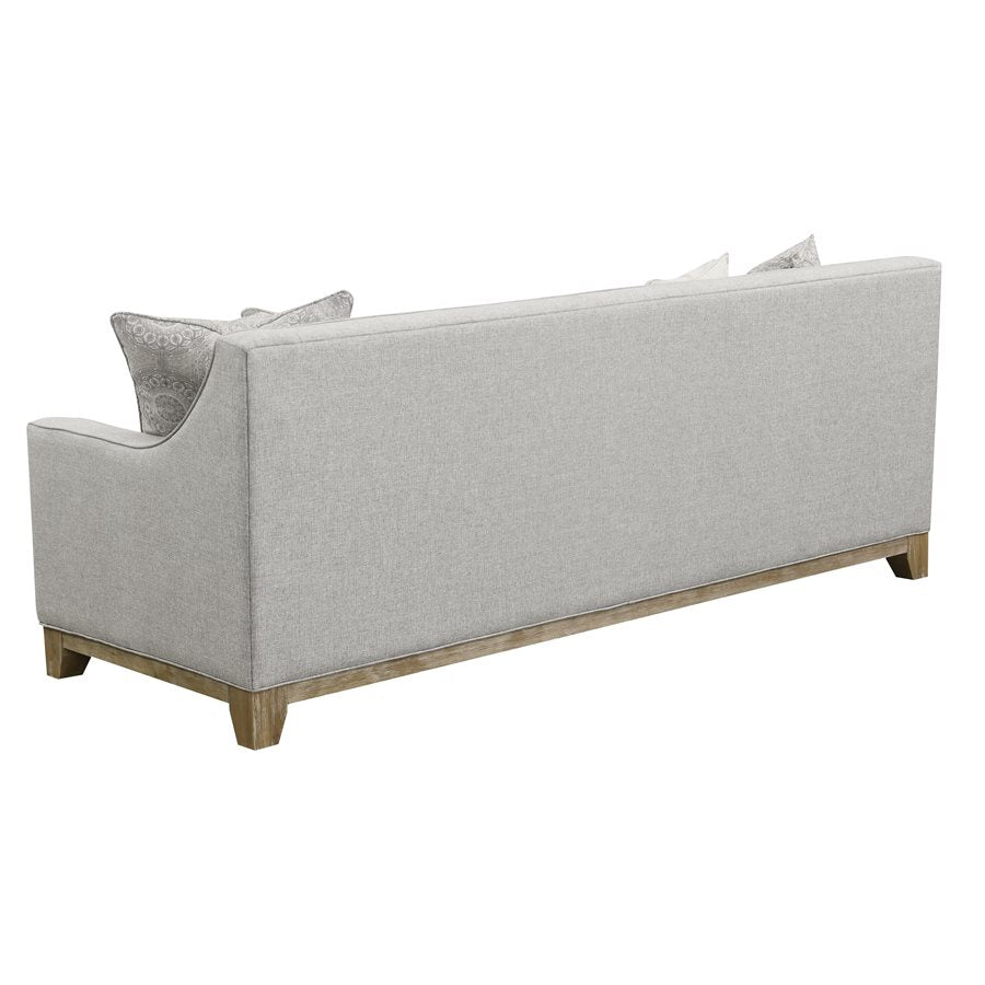 Jasmine - Sofa Light Grey with Pillows - The Furnishery