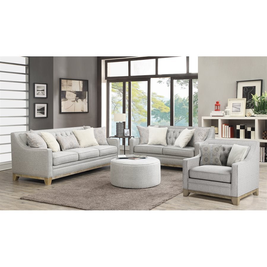 Jasmine - Sofa Light Grey with Pillows - The Furnishery