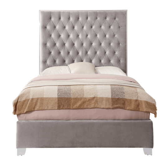 Lace Tufted Bed - The Furnishery