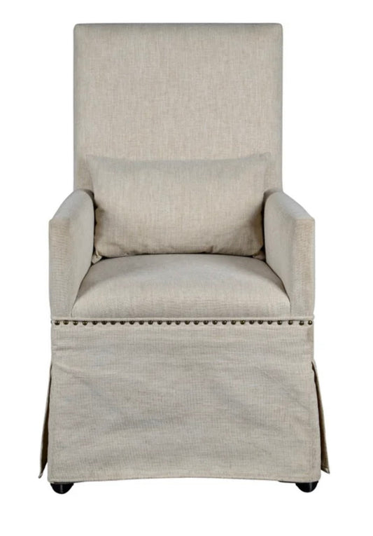 Mary Slipcovered Arm Chair - The Furnishery