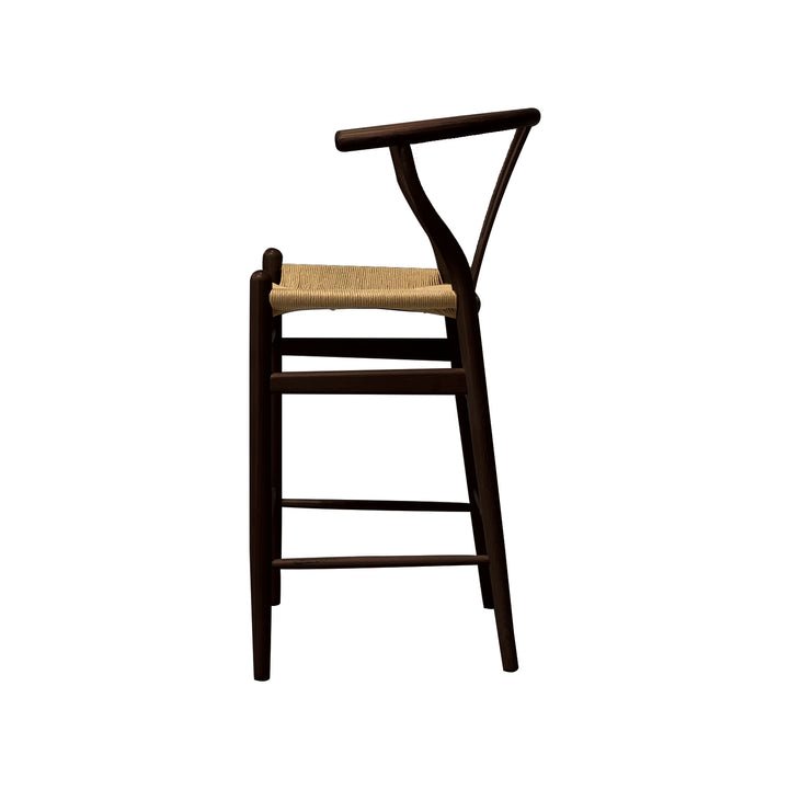 Matthew Wishbone - Black Counter Stool - The Furnishery