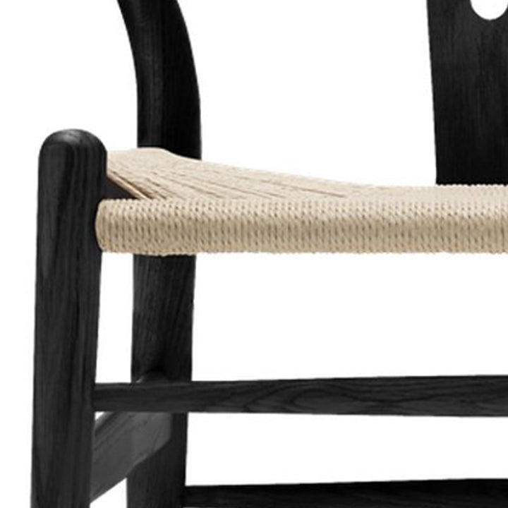 Matthew Wishbone - Black Dining Chair - The Furnishery