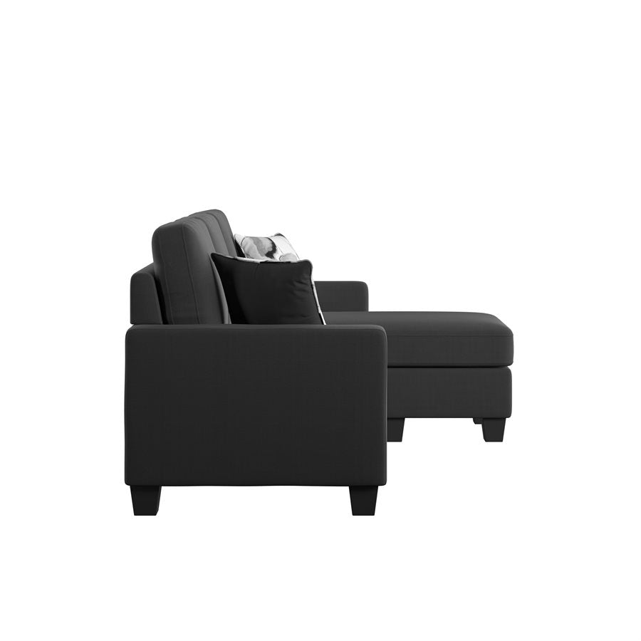 Pixel - Black Chofa with Pillows - The Furnishery