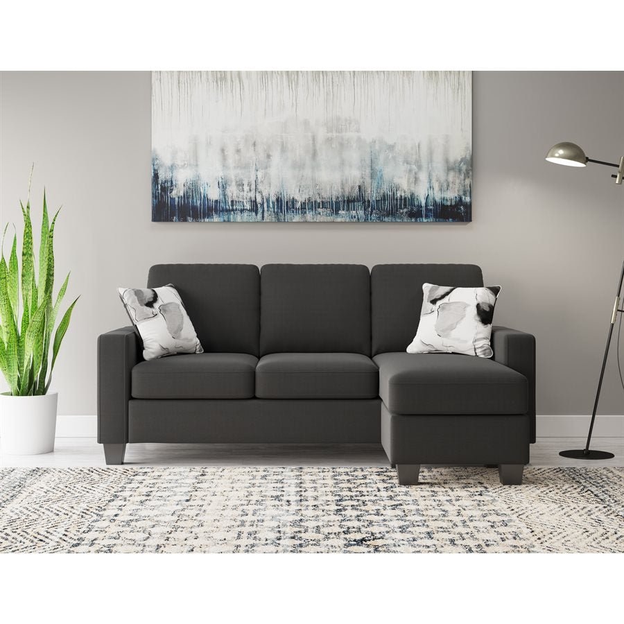 Pixel - Black Chofa with Pillows - The Furnishery