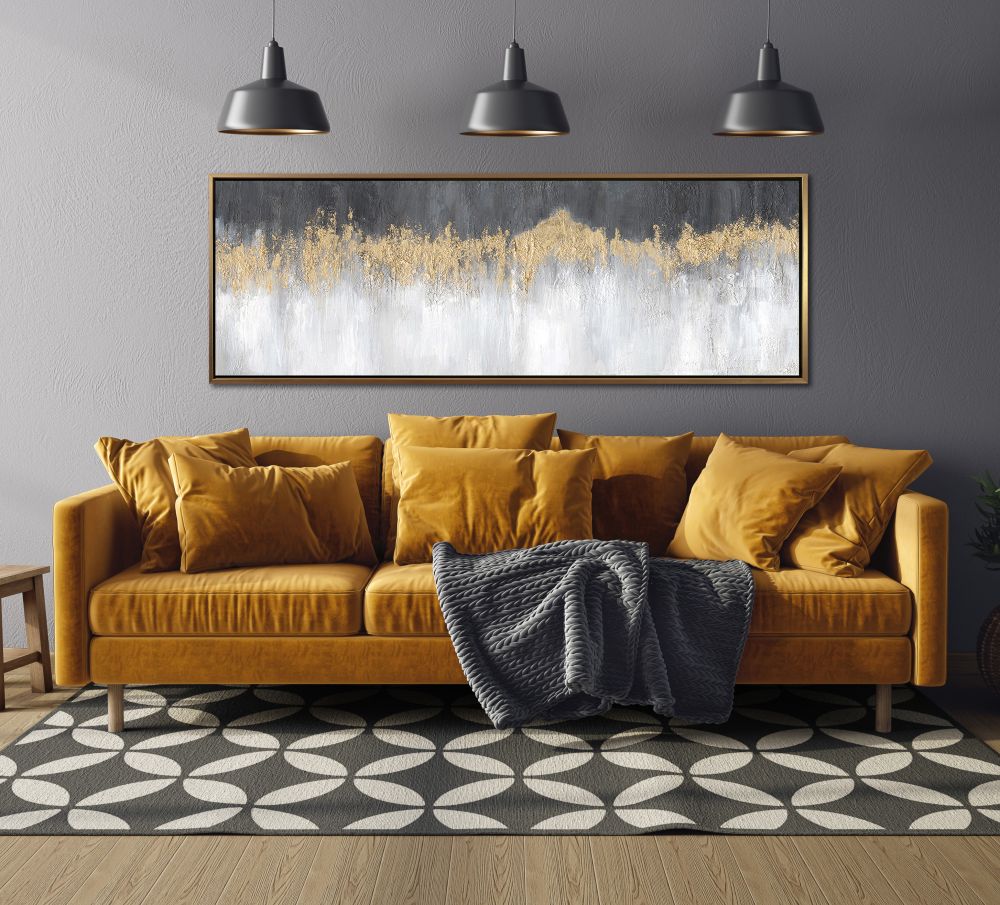 Shimmering Silence - Canvas Art - 20" x 60" - The Furnishery