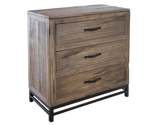 Wooden Iron - 3 Drawer Chest - The Furnishery