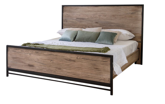 Wooden Iron - Bed - The Furnishery