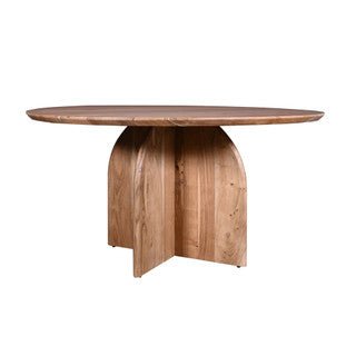 X-Base Round Dining Table - Natural - The Furnishery