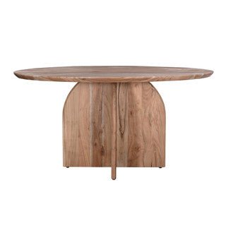 X-Base Round Dining Table - Natural - The Furnishery